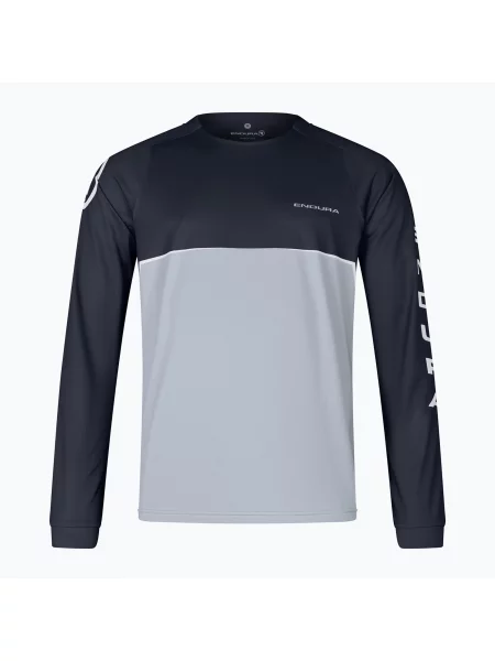 Тениска с дълъг ръкав Endura с принт черно