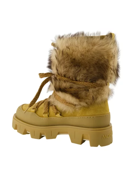 Botki Moncler zamszowe brązowe