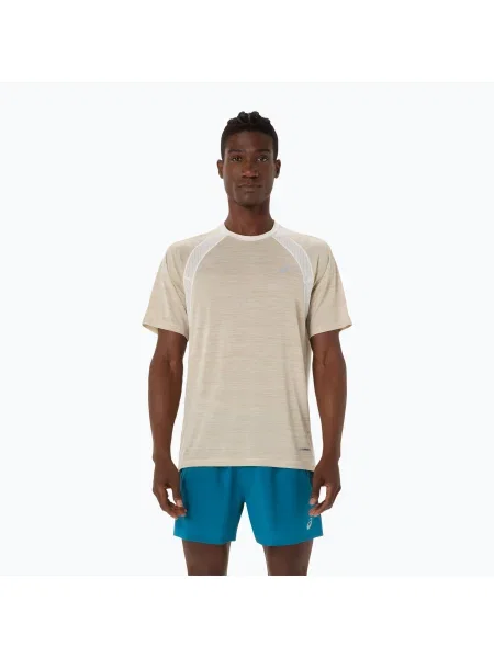 Tricou alergare bărbați ASICS Road cream