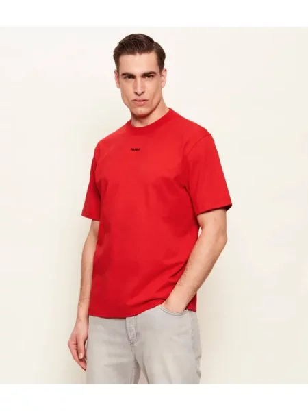 HUGO Tricou Dapolino | Relaxed fit roșu