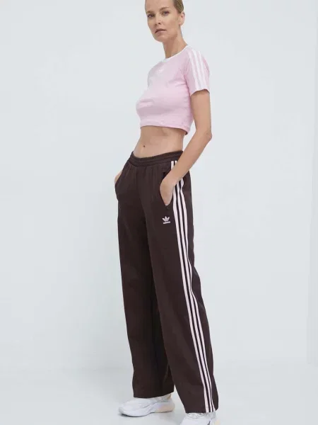 Tepláky adidas Originals hnědé