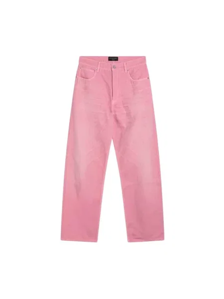Baggy jeans Balenciaga różowe