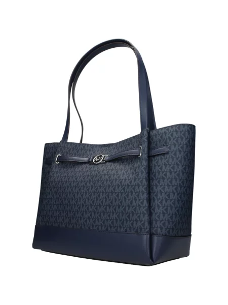 Geantă Michael Kors cu autograf albastru