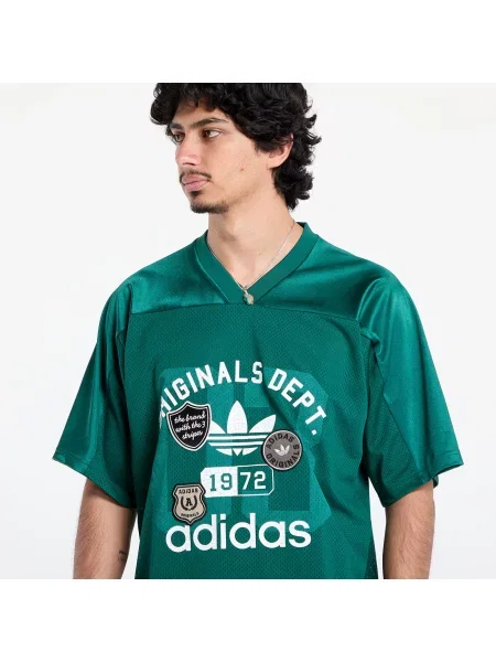 Тениска adidas Originals Dept. Graphic Mesh Jersey Collegiate Green M зелено