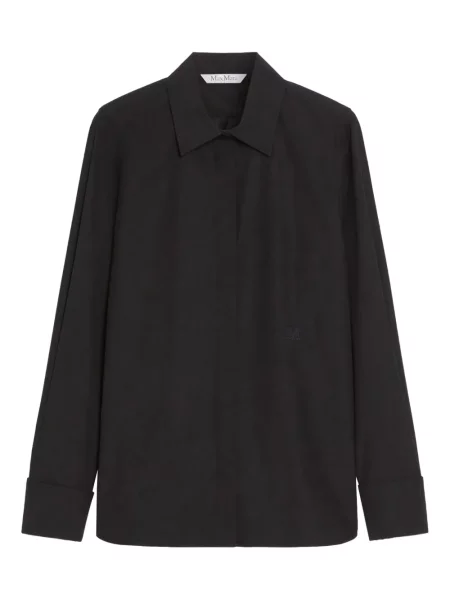 Cămașă Max Mara clasică negru