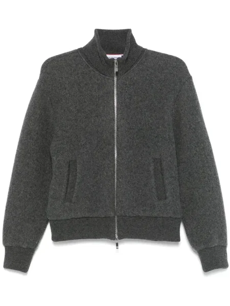 Geacă Thom Browne de lână gri