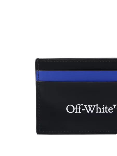 Portofel Off-white cu autograf alb