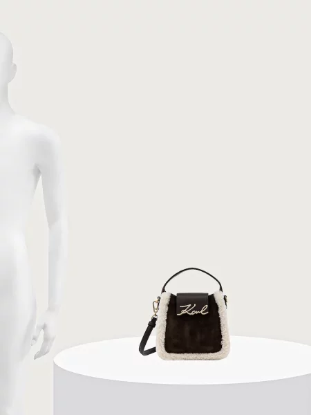 Кожаная сумка через плечо Karl Lagerfeld