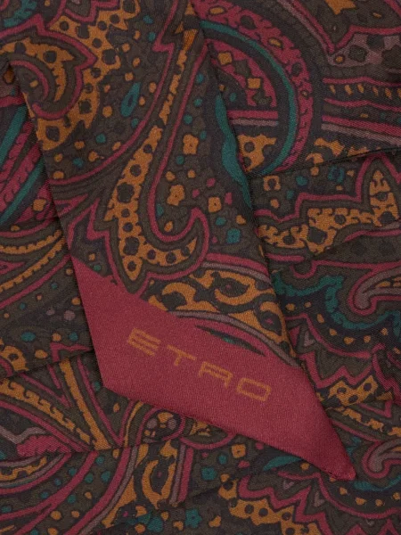 Fular Etro de mătase maro
