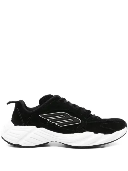 Sneakerși Balenciaga din piele de căprioară negru