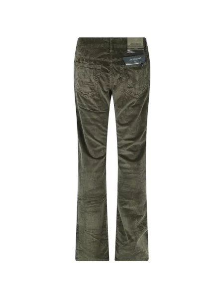 Pantaloni Jacob Cohën de catifea cord verde