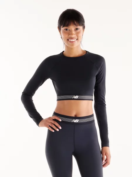 Спортивний топ New Balance AC Fitted перероблений чорний