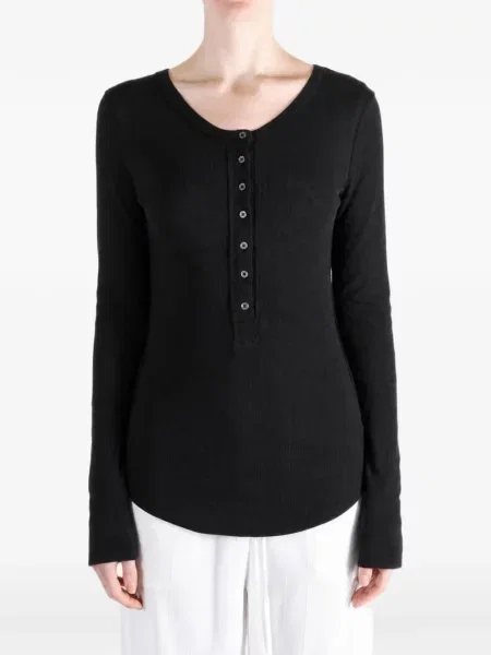 Pletena majica Free People crna
