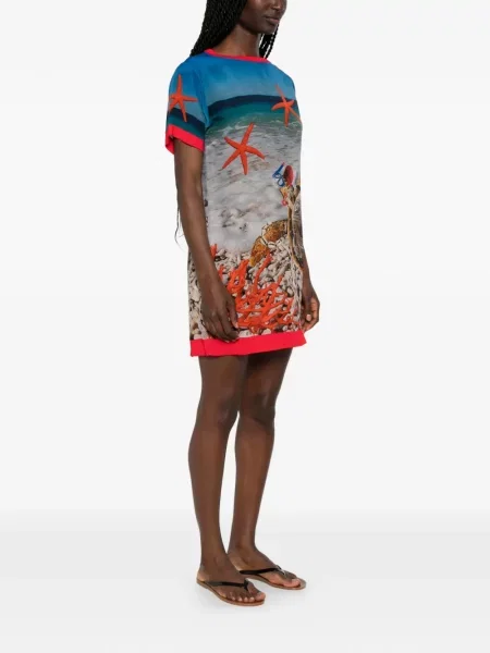Rochie mini The Artistylist cu imagine albastru