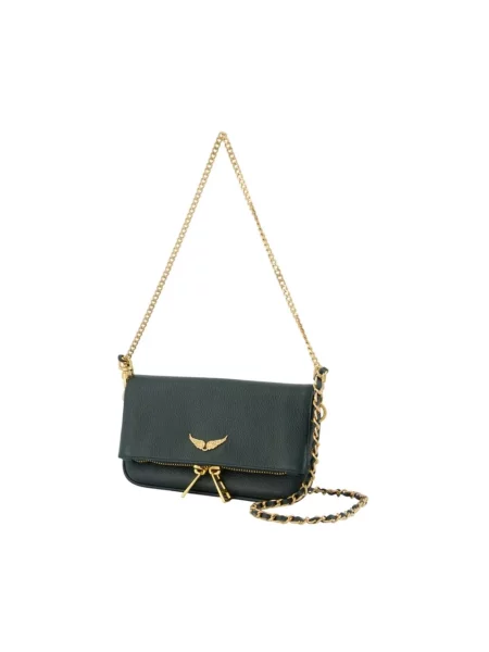 Body Zadig & Voltaire skórzany zielony