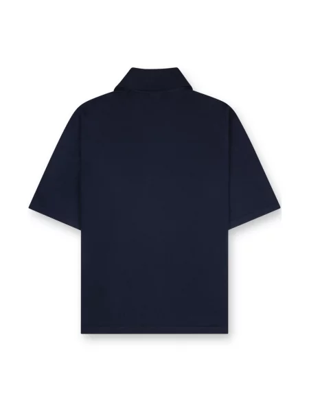 Koszulka polo Bottega Veneta wełniana niebieska