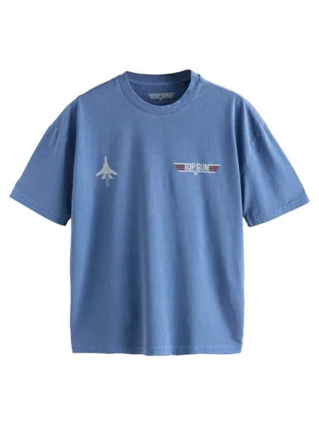 Next Majica TV And Film mornarska / svetlo rdeča bela