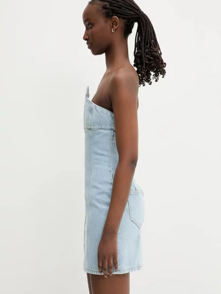 Джинсова сукня Coperni x Disney Crown mini облягаюча