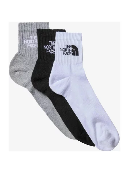 Skarpety The North Face Multisport Cush Quarter czarne szare 3 pary XS białe