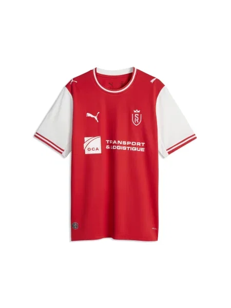 PUMA koszulka domowa Stade de Reims Odzież S czerwony