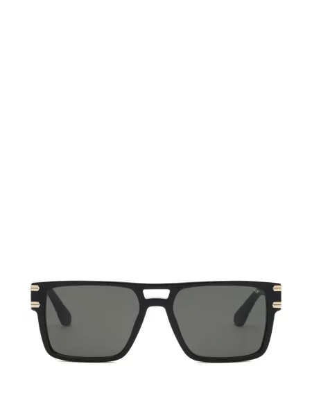 Ochelari de soare Philipp Plein Eyewear cu autograf negru