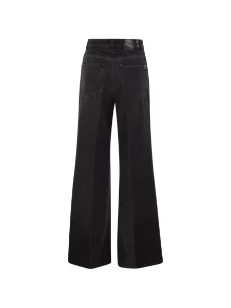 Blugi cu picior larg Weekend Max Mara negru