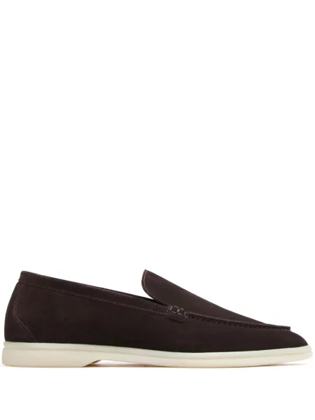Pantofi loafer Scarosso din piele de căprioară maro