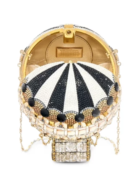 Geantă shopper Judith Leiber negru
