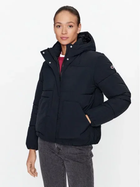 Champion Geacă Hooded Jacket Custom Fit negru