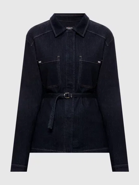 Куртка з поясом Kiton синя