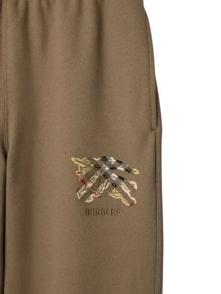 Pantaloni de jogging Burberry în carouri alergare maro