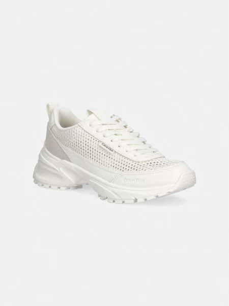 Sneakerși Calvin Klein plasă bej