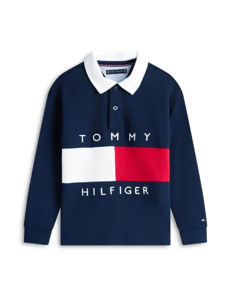 Tommy Hilfiger Jerseyové Polo Tričko tmavě modrá / červená bílá