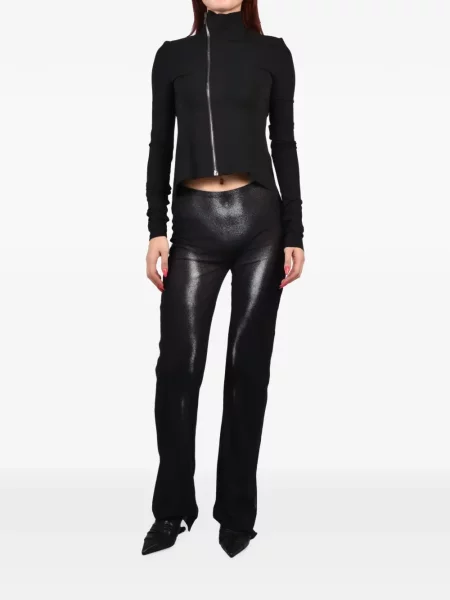 Pantaloni Jean Paul Gaultier plasă negru