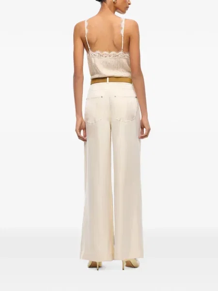 Pantaloni palazzo Pinko din țesătură twill