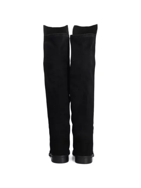 Cizme Julie Dee din piele de căprioară negru