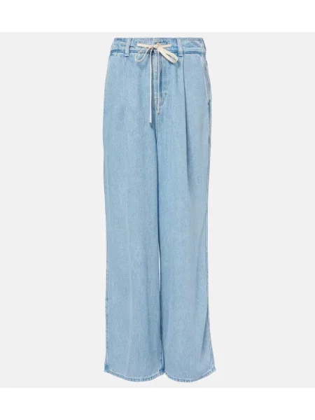 Džínsy s rovným strihom 7 For All Mankind modrá