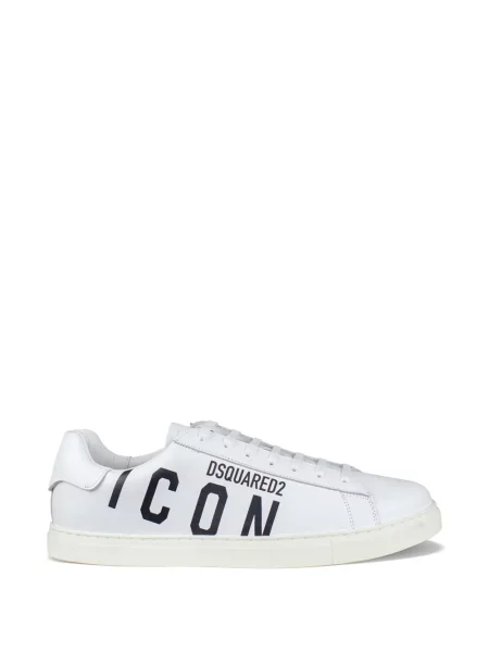 Sneakerși Dsquared2 din piele alb