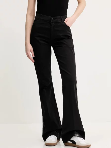 Hugo Blue jeans femei high waist negru