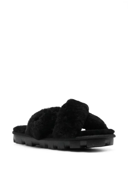 Papuci Ugg cu bretele negru