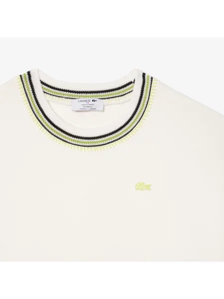 Lacoste Francuska Bluza Polarowa biała