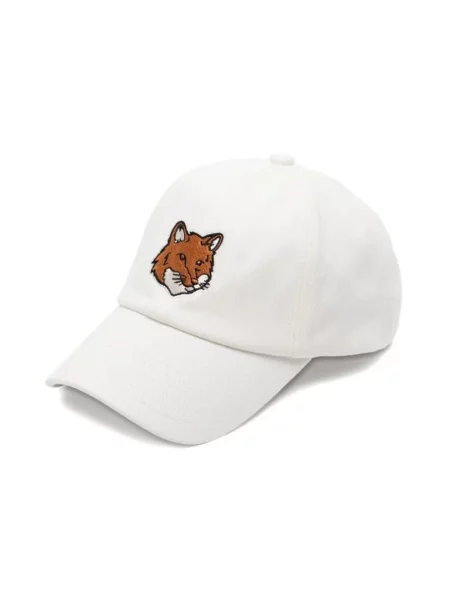 Czapka z daszkiem Maison Kitsune biała