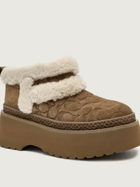 Coach cizme de iarnă Christina Signature bej