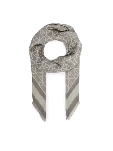 Jacquard sál Calvin Klein szürke