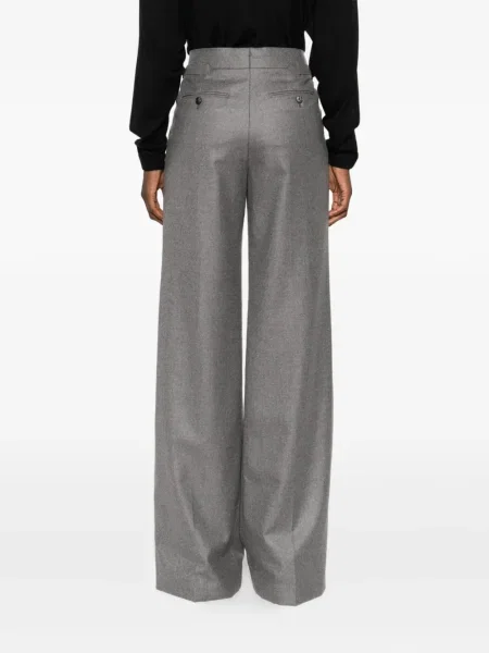 Pantaloni Tom Ford cu cataramă plisate gri