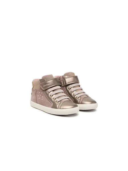 Sneakersy Geox B Gisli Girl S Tmavě béžová