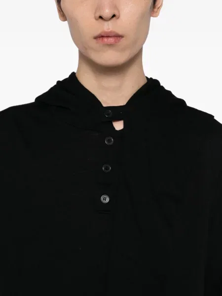 Μακρύς μπλούζα Yohji Yamamoto μαύρο