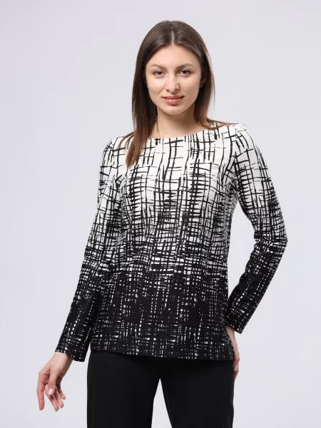 CAT ORANGE Блуза Білий/чорний Бавовна/віскоза біла