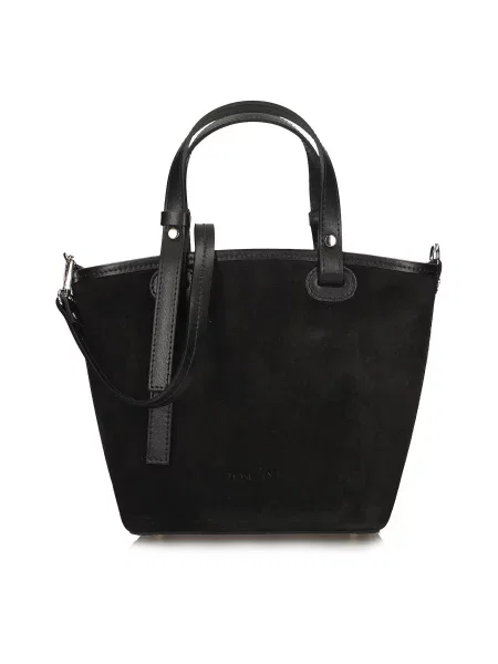 Замшевая сумка Toscanio черная