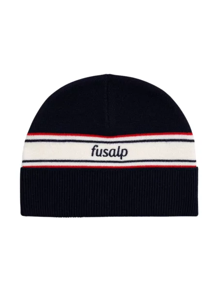 Fusalp czapka z dodatkiem wełny Retro czarny niebieska